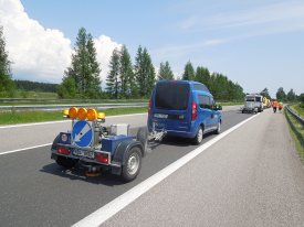 Měření dvoukanálovým georadarem v jízdních stopách vozidel na vozovce s asfaltovým krytem - FWD/HWD